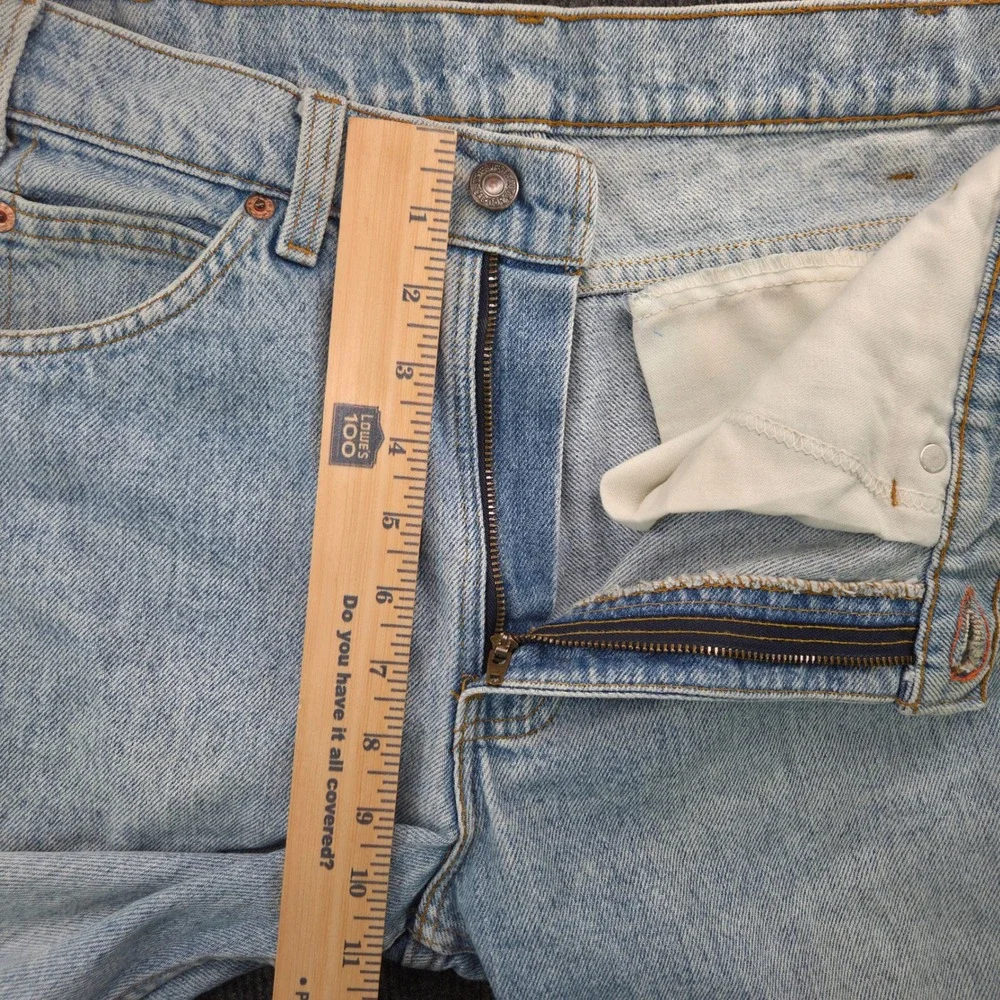 VTG Levi's 505 Orange Tab Jeans Mens 32x32 Light Wash Blue Made in USA Cotton